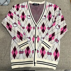 Hello Kitty argyle sweater
